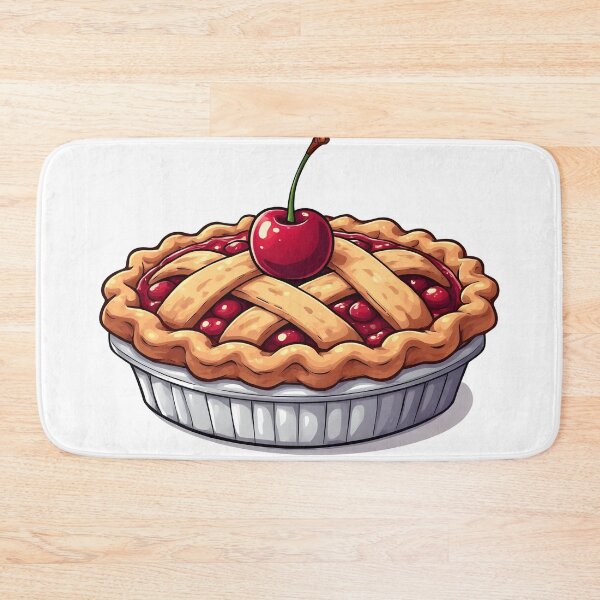 Item preview, Cherry Pie Illustration | Classic Homemade Cherry Pie Dessert designed and sold by Karolina’s Cozy Creations.