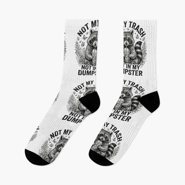 Item preview, Funny Trash Panda Raccoon – Not My Trash Not In My Dumpster Quote designed and sold by DoodloraStudio.