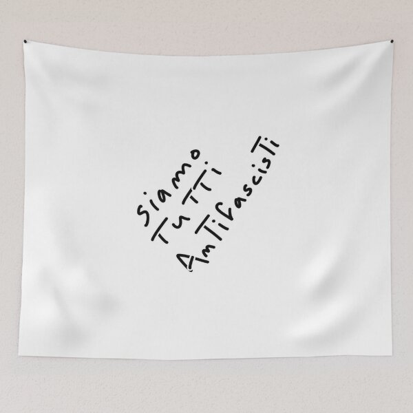 Item preview, Siamo tutti antifascisti blanco y negro designed and sold by Kalhanne.