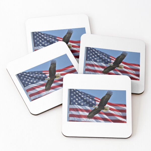 Item preview, Bald Eagle American Flag designed and sold by JenkoStudios.