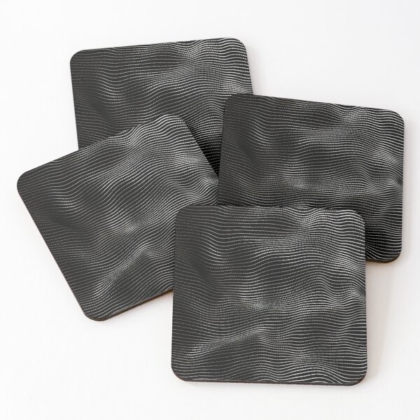 Item preview, Abstract Black Wave Lines Pattern Minimalist Optical Texture designed and sold by Peac7e.