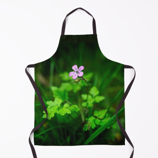 Item preview, Herb Robert (Geranium robertianum) surrounded by grass shoots designed and sold by Stephen Jarman.