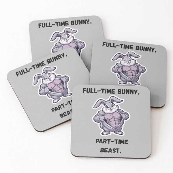 Item preview, Full-Time Bunny Part-Time Beast Gym Easter designed and sold by TeeArtWorld.