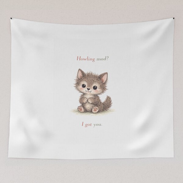 Item preview, Paranormal Pals: L'il Wolfie – Howling Mad? I Got You. designed and sold by Haunted House of Cards.