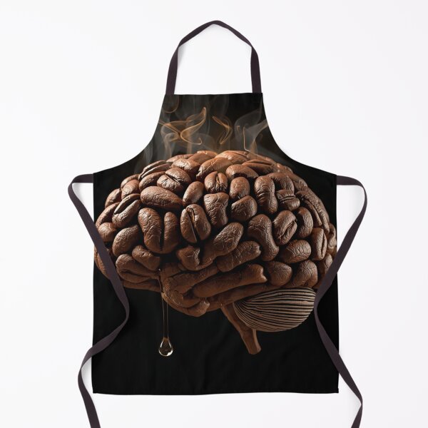 Item preview, Brain on Caffeine - Anatomical Coffee Bean Masterpiece designed and sold by THEARTCURATİON .