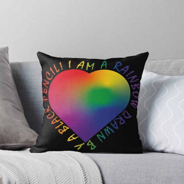 Item preview, Black Pencil Rainbow Crayon Heart Quote designed and sold by DrTol.