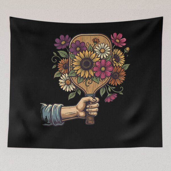 Item preview, Floral Bouquet On Wooden Paddle designed and sold by ShalaKenaan.
