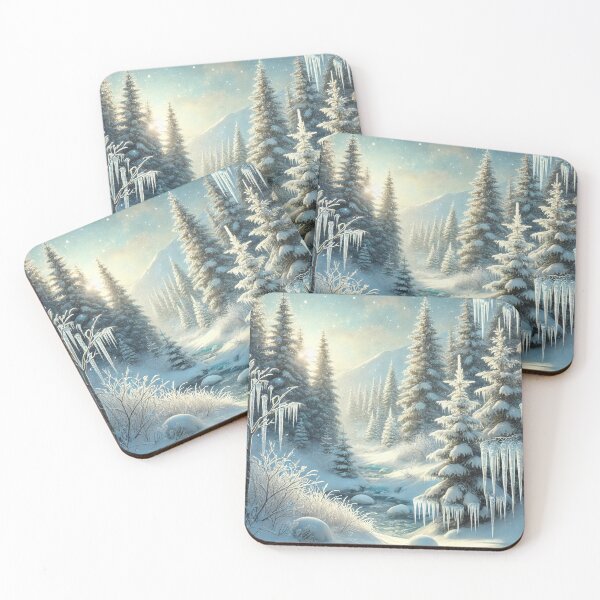 Item preview, Icy winter forest designed and sold by freedomanywere.
