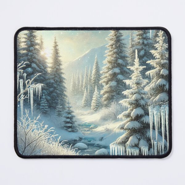 Item preview, Icy winter forest designed and sold by freedomanywere.