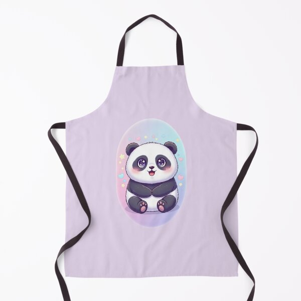 Item preview, Cute Kawaii Panda with Starry Eyes – Pastel Aesthetic Panda Illustration designed and sold by LavinyArt.