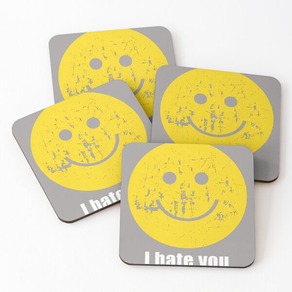 Item preview, I Hate You Happy Smile Face designed and sold by KathieFaugh.