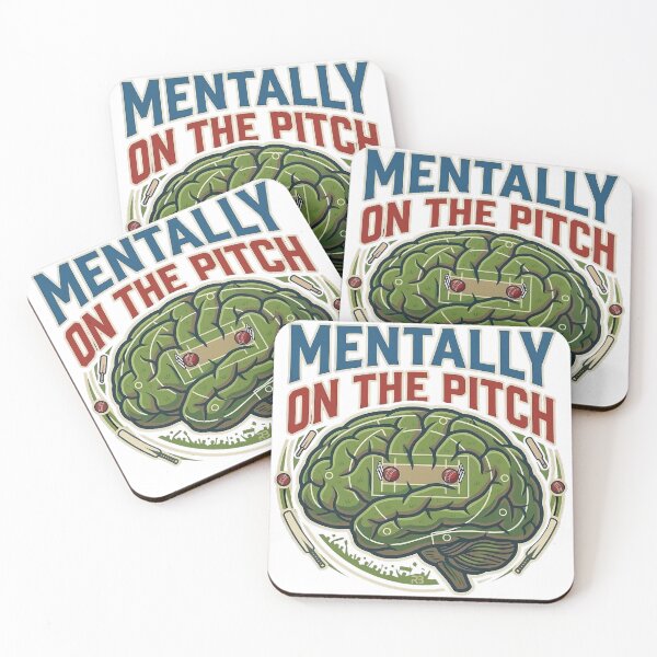 Item preview, Mentally On The Pitch – Cricket Mindset Brain Field T-Shirt designed and sold by warlistop.