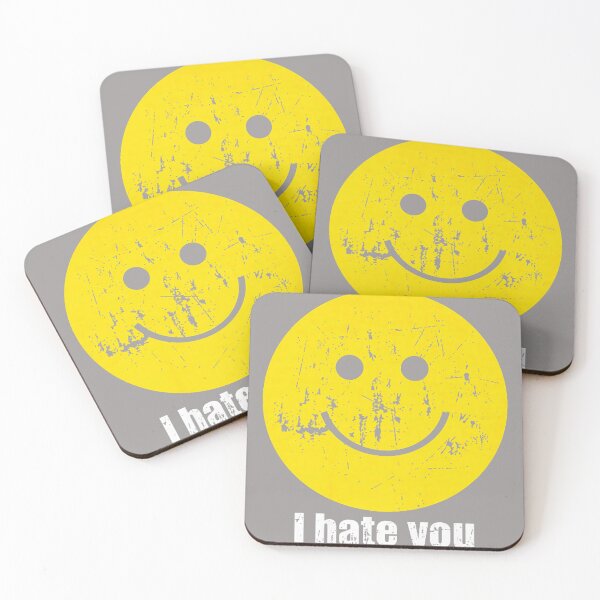 Item preview, I Hate You Happy Smile Face designed and sold by KathieFaugh.