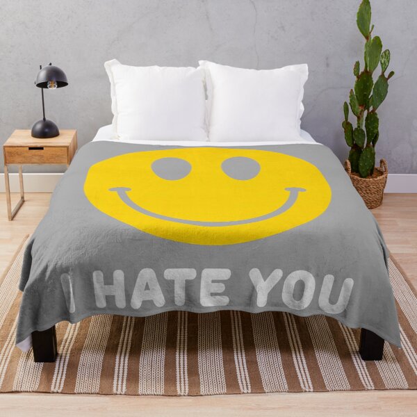 Item preview, I Hate You Happy Smile Face designed and sold by KathieFaugh.