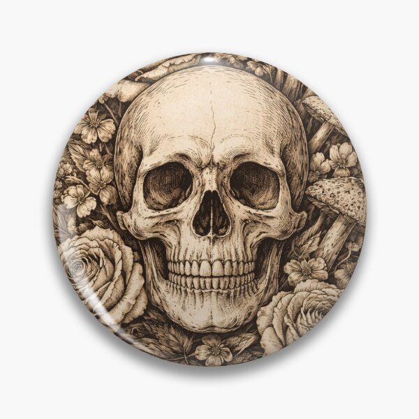 Item preview, Life Grows From Decay Botanical Skull designed and sold by RenderSpace.