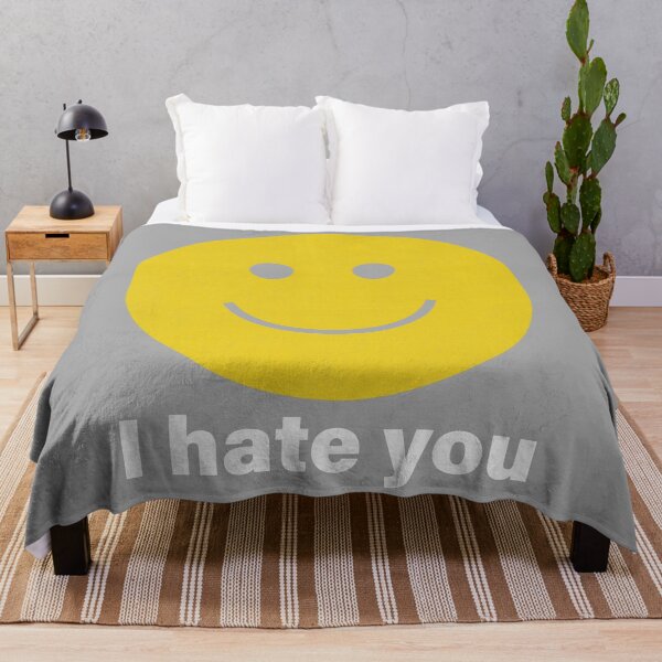 Item preview, I Hate You Happy Smile Face designed and sold by KathieFaugh.