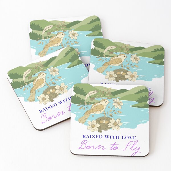 Item preview, Raised with Love, Born to Fly designed and sold by EirozStudio.