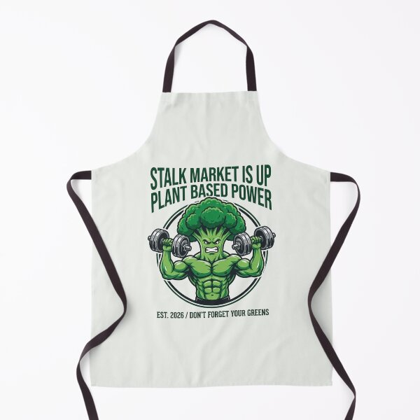 Item preview, Plant Based Power Broccoli Lifting Dumbbells Vegan Gym Design designed and sold by PixelQ.
