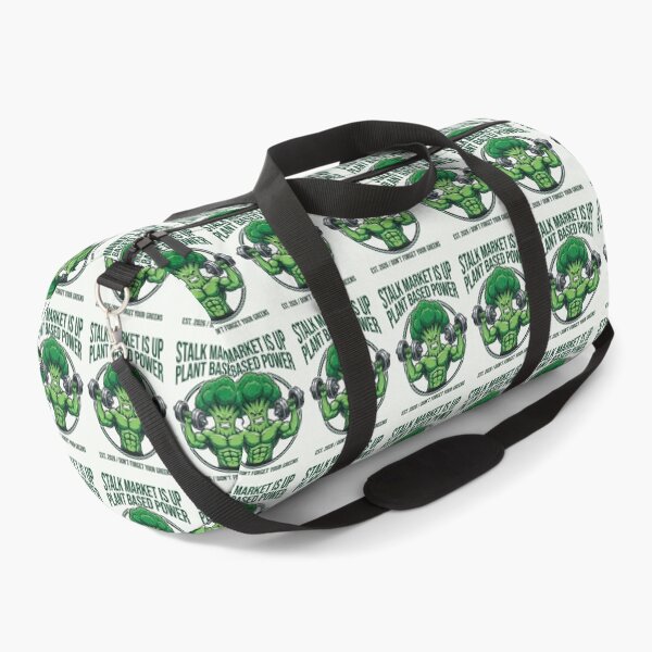 Item preview, Plant Based Power Broccoli Lifting Dumbbells Vegan Gym Design designed and sold by PixelQ.