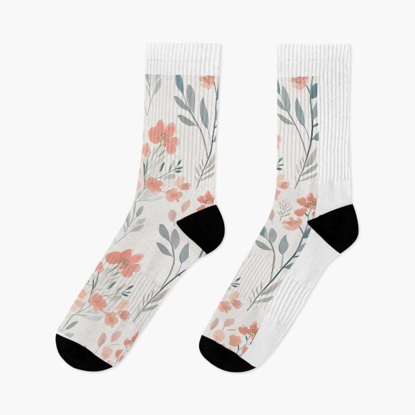 Item preview, Cute Nordic Botanical Floral Pattern with Pastel Flowers designed and sold by soft-pop-studio.