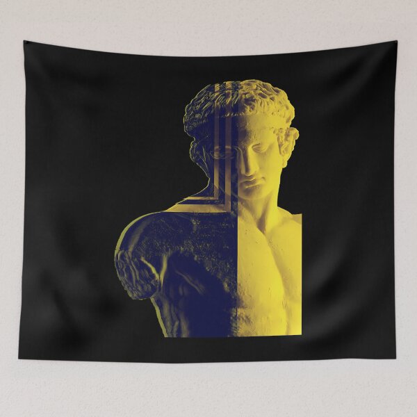 Item preview, Retro Glitched Greek Statue Split Color designed and sold by pmthjvoo74.