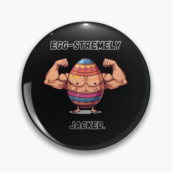 Item preview, Egg-stremely Jacked Funny Bodybuilder Easter Egg designed and sold by TeeArtWorld.