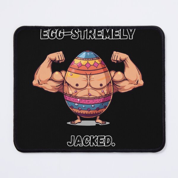 Item preview, Egg-stremely Jacked Funny Bodybuilder Easter Egg designed and sold by TeeArtWorld.