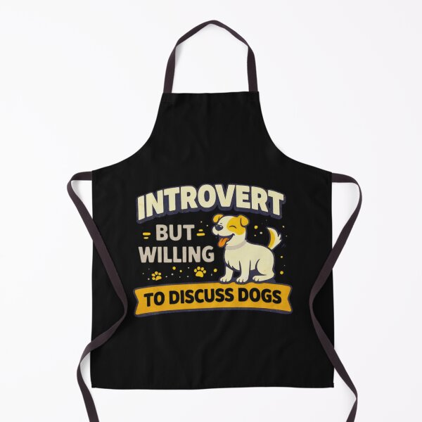 Item preview, Introvert But Willing To Discuss Dogs– Funny Dog Lover Introvert designed and sold by AdicretorDesign.