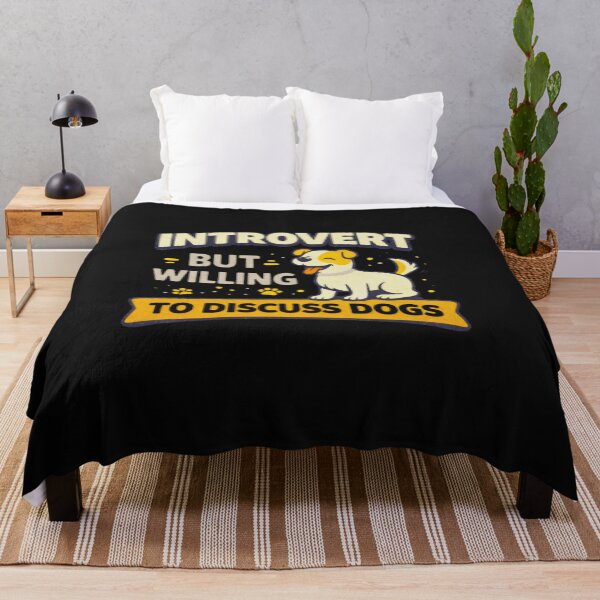Item preview, Introvert But Willing To Discuss Dogs– Funny Dog Lover Introvert designed and sold by AdicretorDesign.
