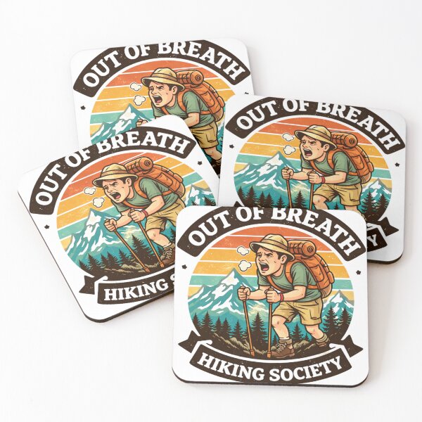 Item preview, Out of Breath Hiking Society – Funny Retro Hiking Shirt for Mountain & Nature Lovers designed and sold by Wear Sculpt.