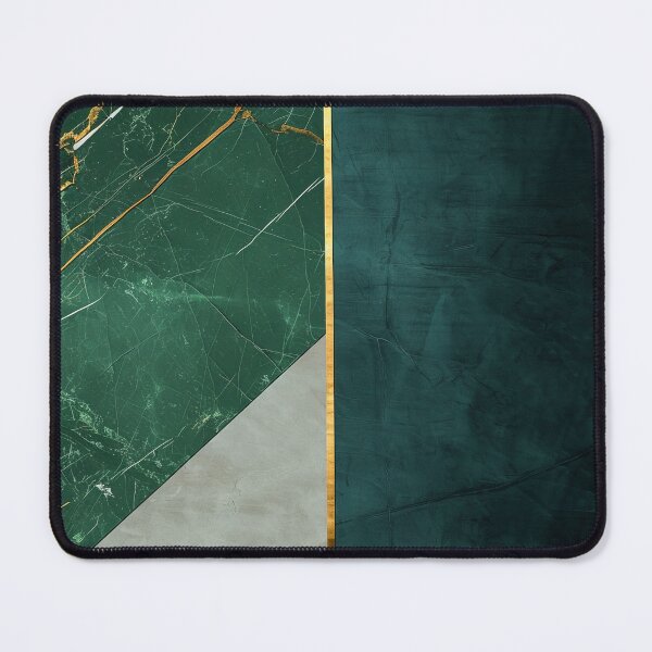 Item preview, Minimalist emerald marble design with gold – geometric green petrol structure designed and sold by CosmicGlyph.