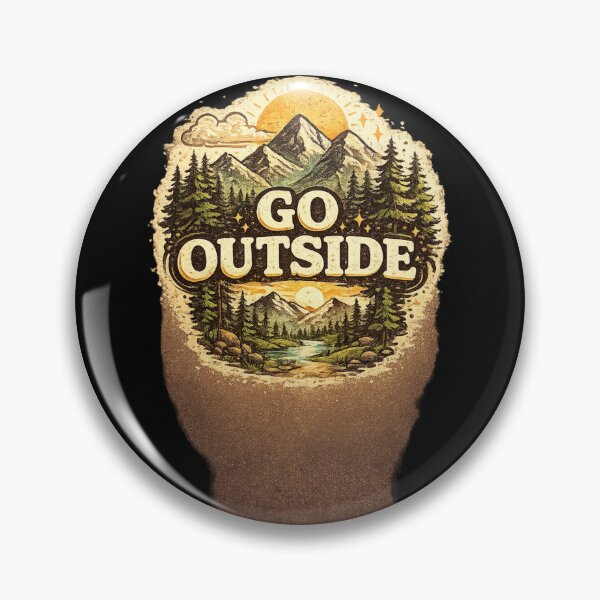 Item preview, Go Outside Vintage Hiking Adventure Nature Design designed and sold by Tropivaro.