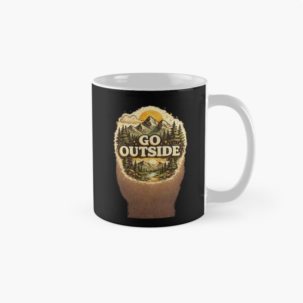 Item preview, Go Outside Vintage Hiking Adventure Nature Design designed and sold by Tropivaro.
