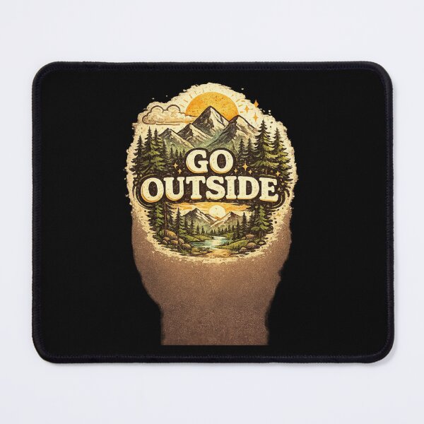 Item preview, Go Outside Vintage Hiking Adventure Nature Design designed and sold by Tropivaro.