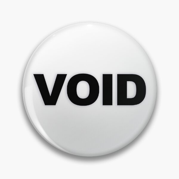Item preview, VOID — Black Minimal Bold Type Statement designed and sold by WORDPAUSE.