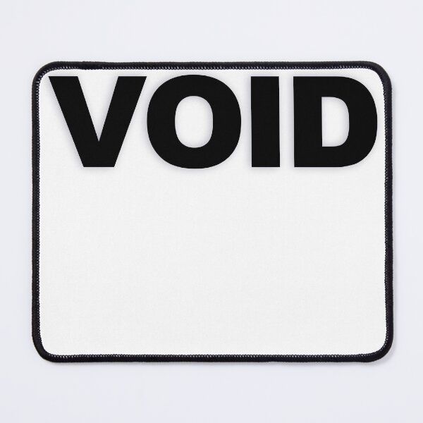 Item preview, VOID — Black Minimal Bold Type Statement designed and sold by WORDPAUSE.