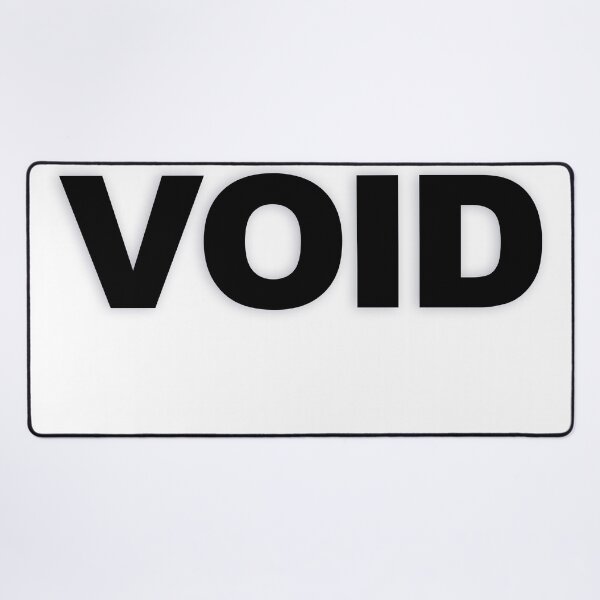 Item preview, VOID — Black Minimal Bold Type Statement designed and sold by WORDPAUSE.