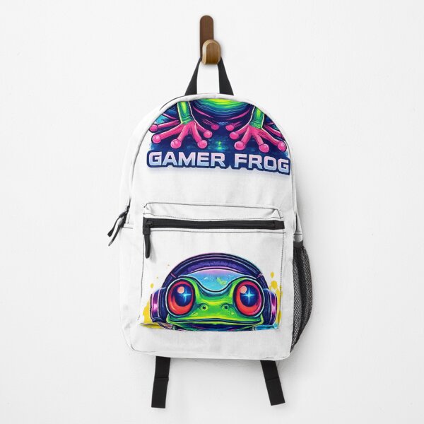 Item preview, Neon Gamer Frog – Funny Retro Gaming Frog Sticker designed and sold by Dinaelsherkawy.