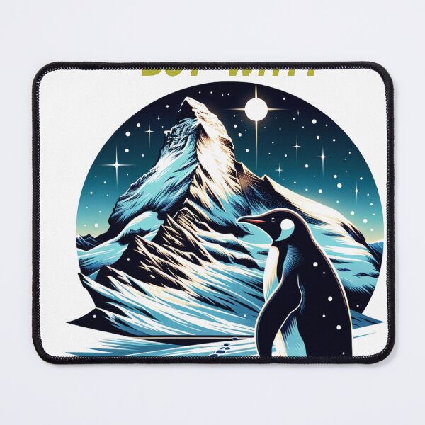 Item preview, Cute Penguin in Arctic Mountains designed and sold by aiTrendy09.