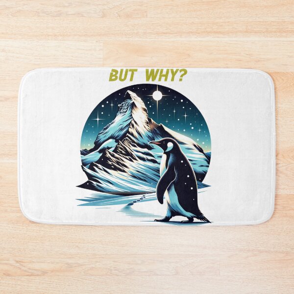 Item preview, Cute Penguin in Arctic Mountains designed and sold by aiTrendy09.