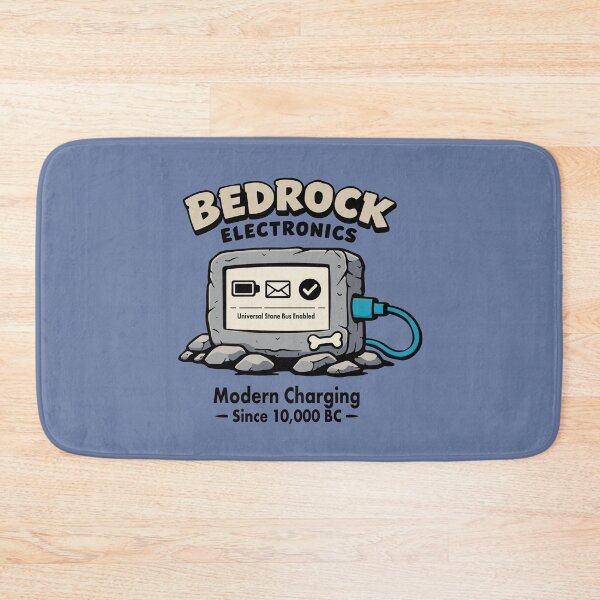Item preview, Stone Age USB‑C Charger – Flintstones Tech Parody Design designed and sold by VoglR.
