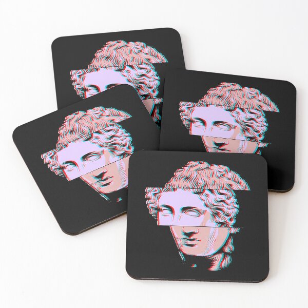 Item preview, Glitched Pink Vaporwave Greek Bust designed and sold by pmthjvoo74.