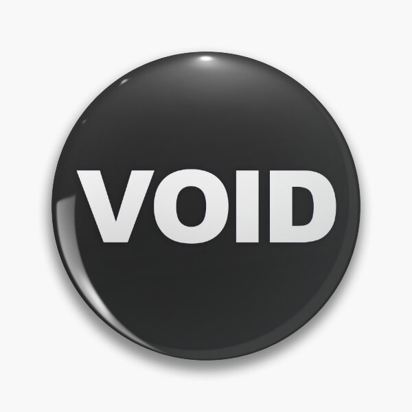 Item preview, VOID — White Minimal Bold Type Statement designed and sold by WORDPAUSE.