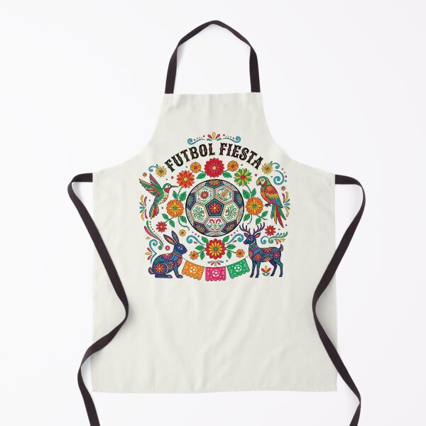 Item preview, Futbol Fiesta Mexican Folk Art Soccer Design – Colorful Floral Football Illustration designed and sold by Verycutethings.