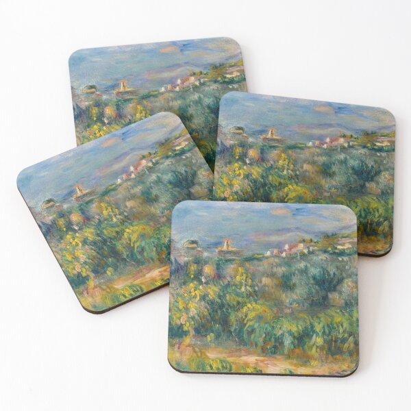 Item preview, Paysages De Provence Cagnes by Pierre-Auguste Renoir: Lush Impressionist Landscape Poster designed and sold by artofuniverse.