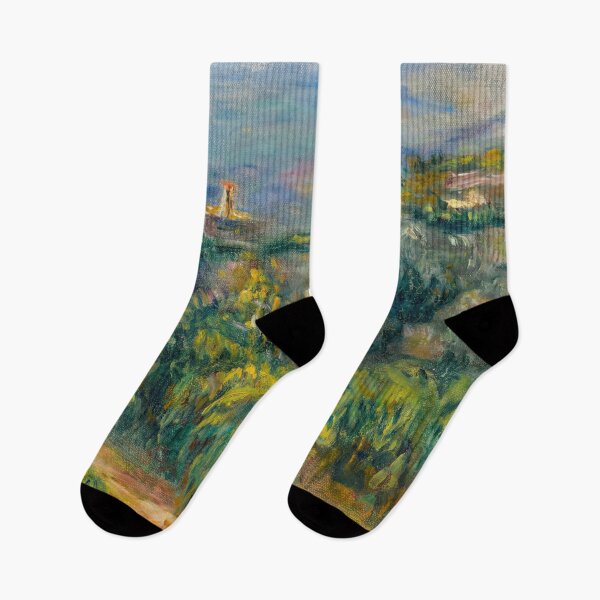 Item preview, Paysages De Provence Cagnes by Pierre-Auguste Renoir: Lush Impressionist Landscape Poster designed and sold by artofuniverse.