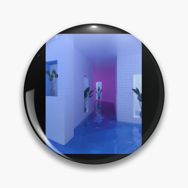 Item preview, Eerie Blue Liminal Space Hallway designed and sold by pmthjvoo74.