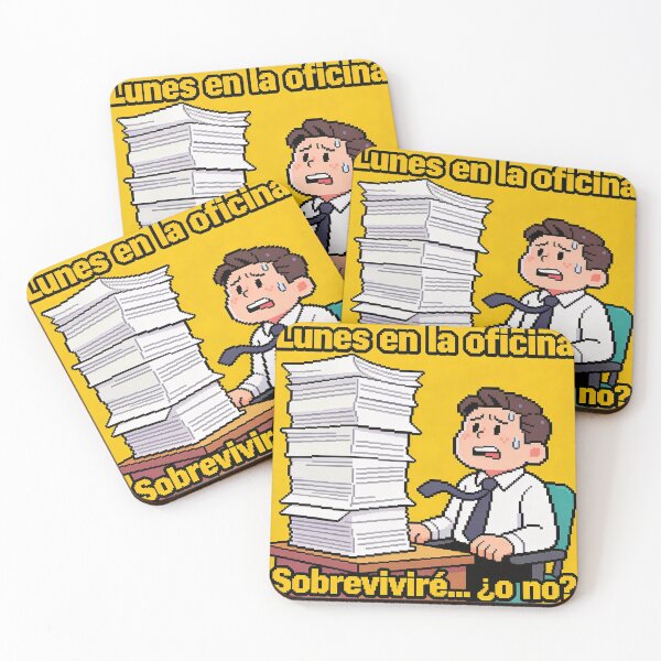 Item preview, Monday at the Office: Will I Survive? - Work Mountain designed and sold by Office Pixel Lab.