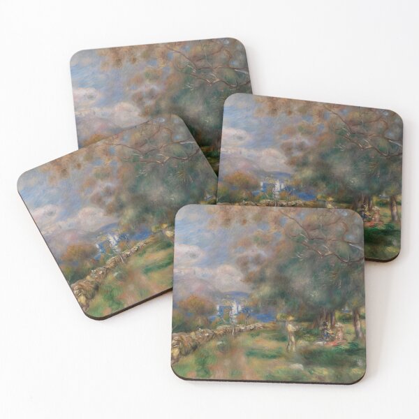 Item preview, Peninsula of Saint Jean by Pierre-Auguste Renoir: Sunlit Impressionist Seaside Poster designed and sold by artofuniverse.