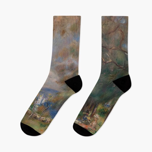 Item preview, Peninsula of Saint Jean by Pierre-Auguste Renoir: Sunlit Impressionist Seaside Poster designed and sold by artofuniverse.